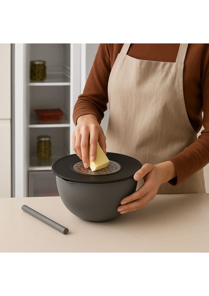 Çok Amaçlı Kapaklı Rende Aparatlı Karıştırma ve Saklama Kasesi fiyatları