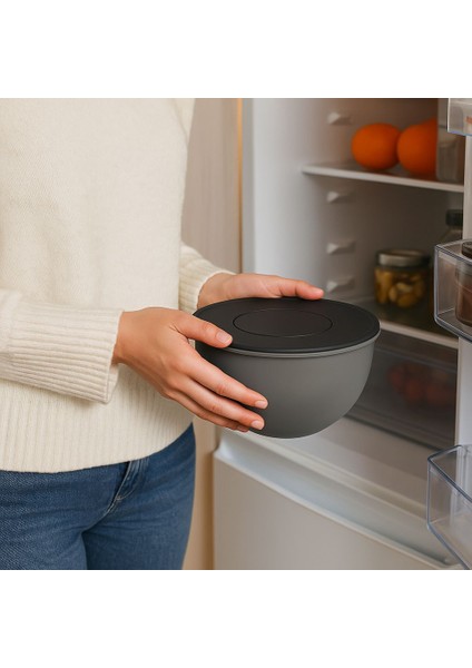 Çok Amaçlı Kapaklı Rende Aparatlı Karıştırma ve Saklama Kasesi fırsatları