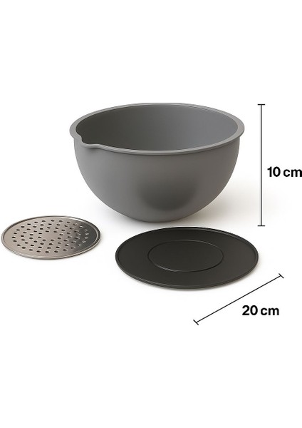 Çok Amaçlı Kapaklı Rende Aparatlı Karıştırma ve Saklama Kasesi indirimleri