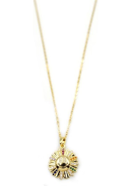 Güneş Kolye - Altın