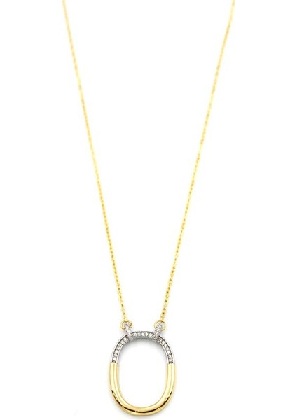 Taşlı Kolye - 14K Altın fiyatları