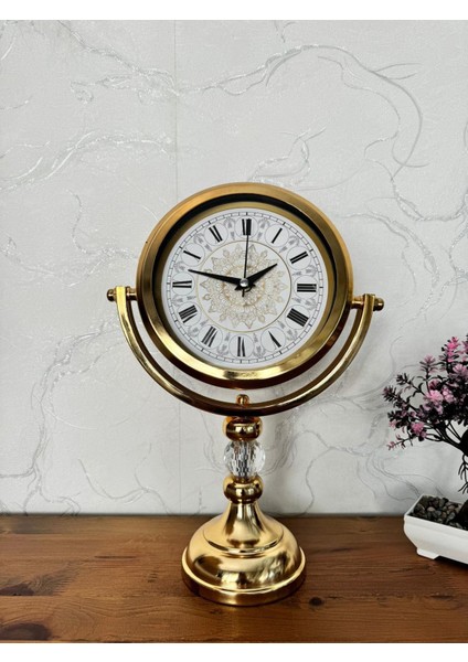 Dekoratif Masaüstü Saat ( Metal )