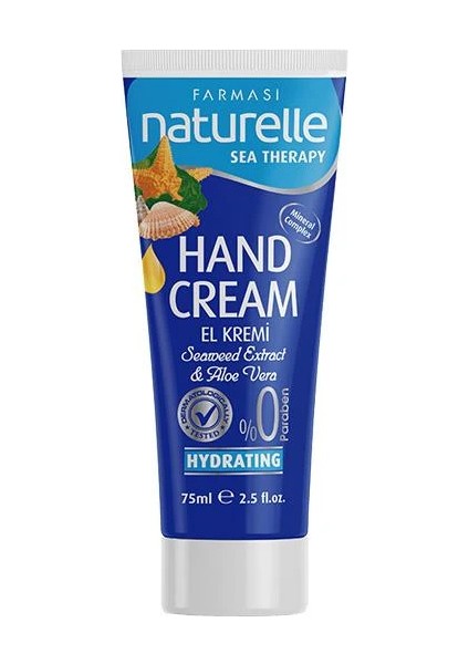 Naturelle Sea Therapy Yosun & Aloe Vera Nemlendirici El Kremi 75 ml