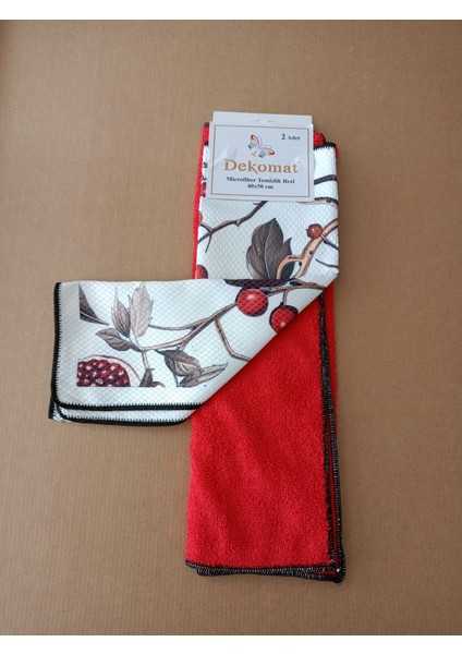 Microfiber Temizlik Bezi 40X50 cm 2 Adet(Bir Adet Baskılı Bir Adet Naturel) fiyatları