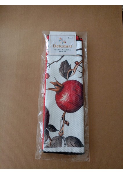 Microfiber Temizlik Bezi 40X50 cm 2 Adet(Bir Adet Baskılı Bir Adet Naturel) modelleri