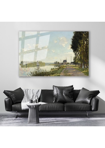 Cam Yatay Duvar Tablosu Cam Doga MANZARASI14 Ev Ofis Salon Modern Duvar Tablosu