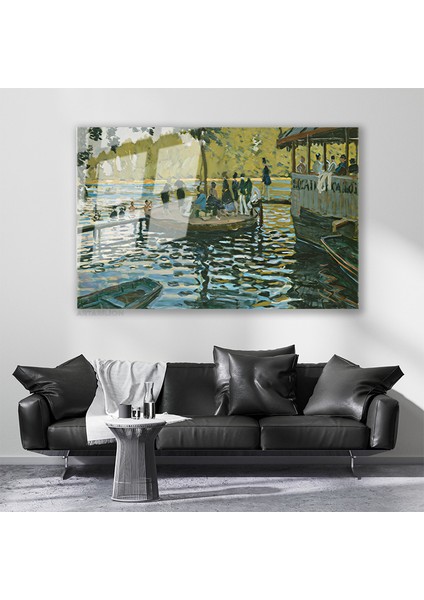 Cam Yatay Duvar Tablosu Cam Gol Manzarasi Ev Ofis Salon Modern Duvar Tablosu