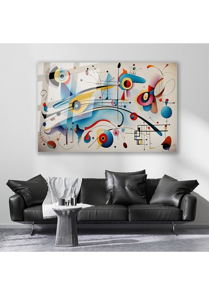 Cam Yatay Duvar Tablosu Cam Soyut Geometrik S Anat6 Ev Ofis Salon Modern Duvar Tablosu