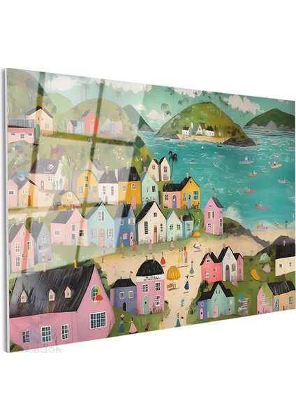 Cam Yatay Duvar Tablosu Cam Soyut Manzara6 Ev Ofis Salon Modern Duvar Tablosu fiyatları