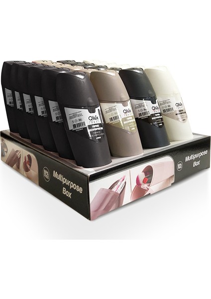 2 Adet Seyahat Kutusu Qlux Diş Fırçası Makyaj Fırçası Kalemi Taşıma Saklama Kutusu Qlux L-00266