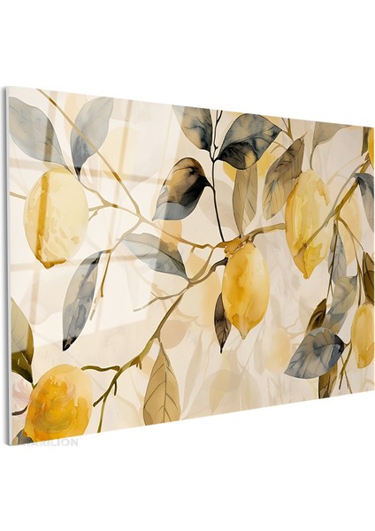 Cam Yatay Duvar Tablosu Cam Limon Agaci Dallari Ev Ofis Salon Modern Duvar Tablosu fiyatları