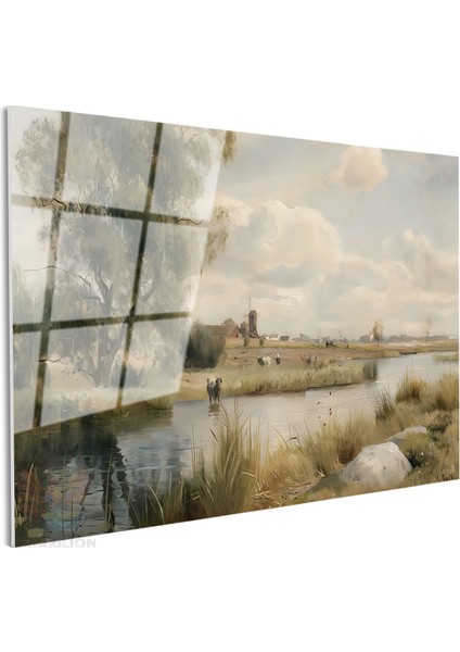 Cam Yatay Duvar Tablosu Cam Doga MANZARASI15 Ev Ofis Salon Modern Duvar Tablosu fiyatları