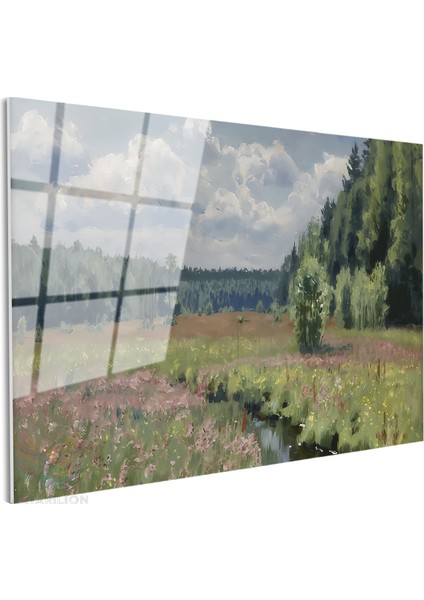 Cam Yatay Duvar Tablosu Cam Vintage Doga Manzarasi4 Ev Ofis Salon Modern Duvar Tablosu fiyatları