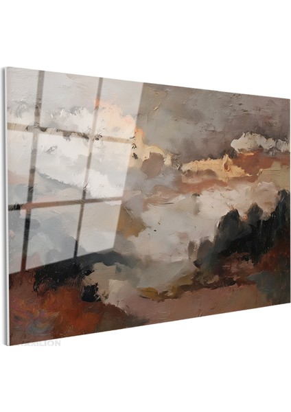 Cam Yatay Duvar Tablosu Cam Soyut Manzara5 Ev Ofis Salon Modern Duvar Tablosu fiyatları