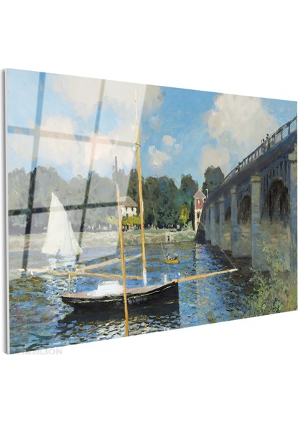 Cam Yatay Duvar Tablosu Cam Kopru Manzarasi2 Ev Ofis Salon Modern Duvar Tablosu fiyatları