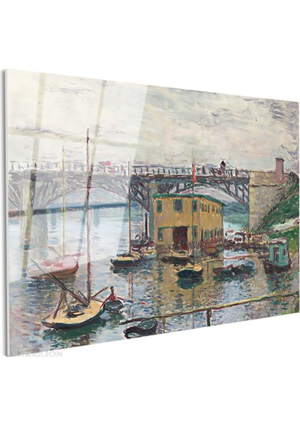 Cam Yatay Duvar Tablosu Cam Kopru Manzarasi3 Ev Ofis Salon Modern Duvar Tablosu fiyatları