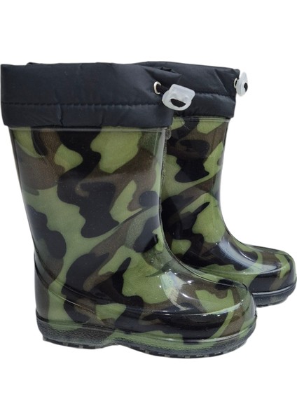 Kışlık Kürklü Çocuk Yağmur Çizmesi – Su Geçirmez – Kaydırmaz Taban fiyatları