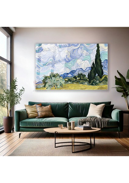 Cam Yatay Duvar Tablosu Cam Soyut Doga Manzarasi Ev Ofis Salon Modern Duvar Tablosu modelleri