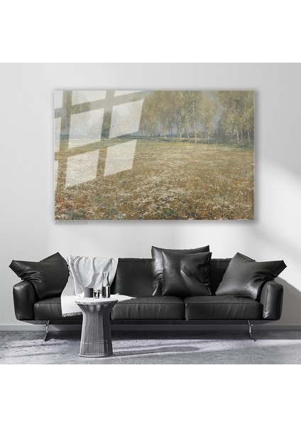 Cam Yatay Duvar Tablosu Cam Vintage Doga Manzarasi8 Ev Ofis Salon Modern Duvar Tablosu