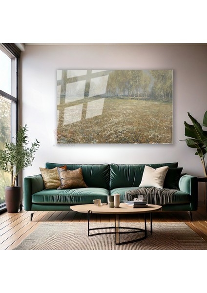 Cam Yatay Duvar Tablosu Cam Vintage Doga Manzarasi8 Ev Ofis Salon Modern Duvar Tablosu modelleri
