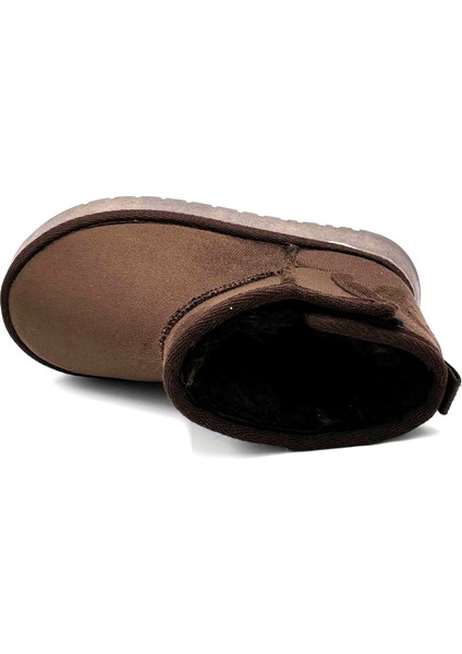 Içi Kürklü Hafif Çocuk Bot Kahve modelleri