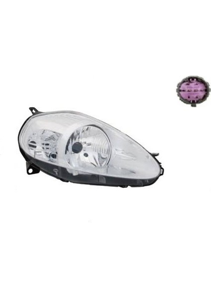 20-A849-B5-2B F.grande Punto Ön Far El.mot.krom Mor Soket Uyumlu Rh.08-09