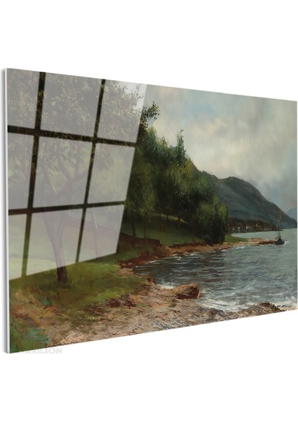 Cam Yatay Duvar Tablosu Cam Doga Manzarasi7 Ev Ofis Salon Modern Duvar Tablosu fiyatları