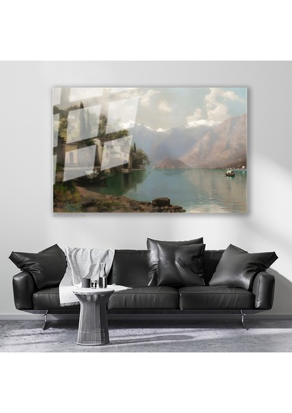 Cam Yatay Duvar Tablosu Cam Gol Manzarasi2 Ev Ofis Salon Modern Duvar Tablosu