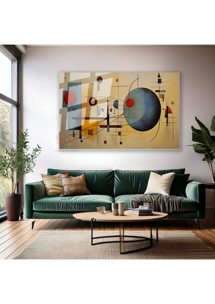 Cam Yatay Duvar Tablosu Cam Geometrik Sekiller Ev Ofis Salon Modern Duvar Tablosu modelleri