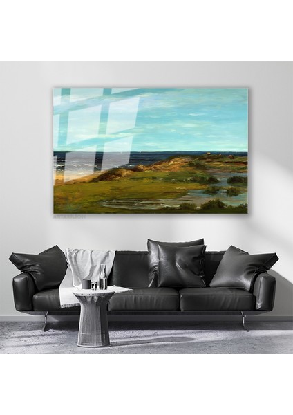 Cam Yatay Duvar Tablosu Cam Doga Manzarasi6 Ev Ofis Salon Modern Duvar Tablosu