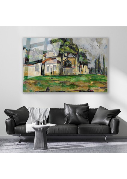 Cam Yatay Duvar Tablosu Cam Vintage Manzara5 Ev Ofis Salon Modern Duvar Tablosu