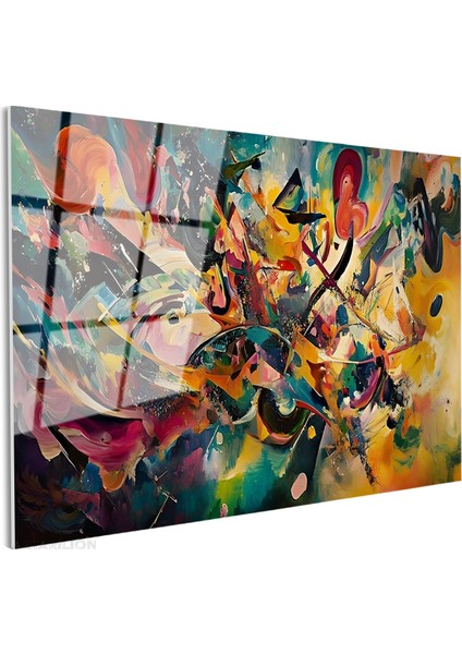 Cam Yatay Duvar Tablosu Cam Renk Soleni2 Ev Ofis Salon Modern Duvar Tablosu fiyatları