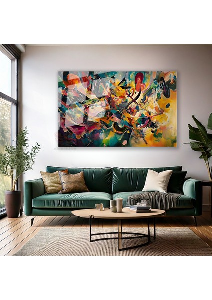 Cam Yatay Duvar Tablosu Cam Renk Soleni2 Ev Ofis Salon Modern Duvar Tablosu modelleri