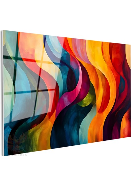 Cam Yatay Duvar Tablosu Cam Soyut Geometrik Sanat9 Ev Ofis Salon Modern Duvar Tablosu fiyatları