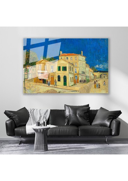 Cam Yatay Duvar Tablosu Cam Soyut Manzara3 Ev Ofis Salon Modern Duvar Tablosu