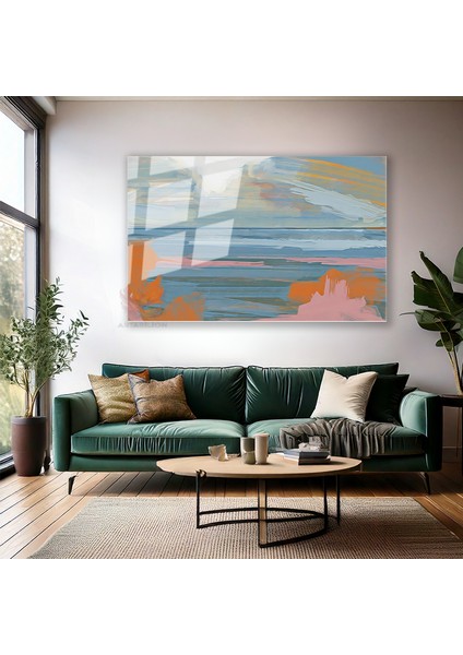 Cam Yatay Duvar Tablosu Cam Soyut Sanat5 Ev Ofis Salon Modern Duvar Tablosu modelleri