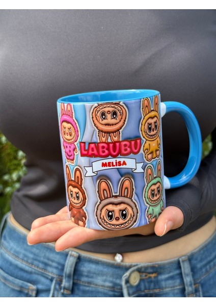 Labubu Kaliteli Porselen Isim Yazılabilir Premium Hediyelik Baskılı Kupa Bardak modelleri