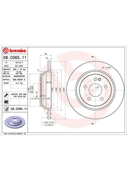 Fren Dıskı Arka Mercedes Vıto W447 14