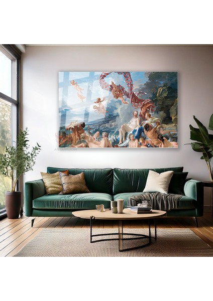 Cam Yatay Duvar Tablosu Cam Francois Boucher Venusun Zaferi Ev Ofis Salon Modern Duvar Tablosu modelleri