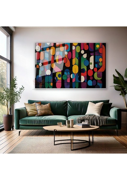 Cam Yatay Duvar Tablosu Cam Soyut Geometrik S Anat5 Ev Ofis Salon Modern Duvar Tablosu modelleri