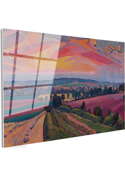 Cam Yatay Duvar Tablosu Cam Soyut Manzara4 Ev Ofis Salon Modern Duvar Tablosu fiyatları