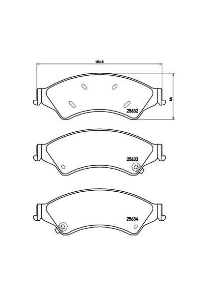 On Fren Balatası Ranger Tke 2.2tdcı / 3.2tdcı 4 4 12