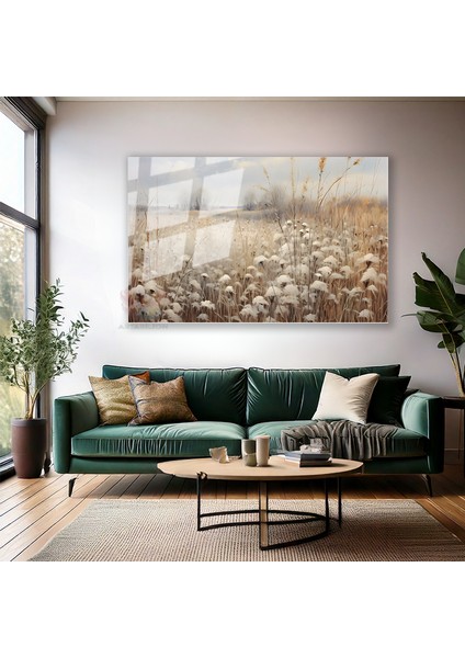Cam Yatay Duvar Tablosu Cam Vintage Kir Manzarasi Ev Ofis Salon Modern Duvar Tablosu modelleri