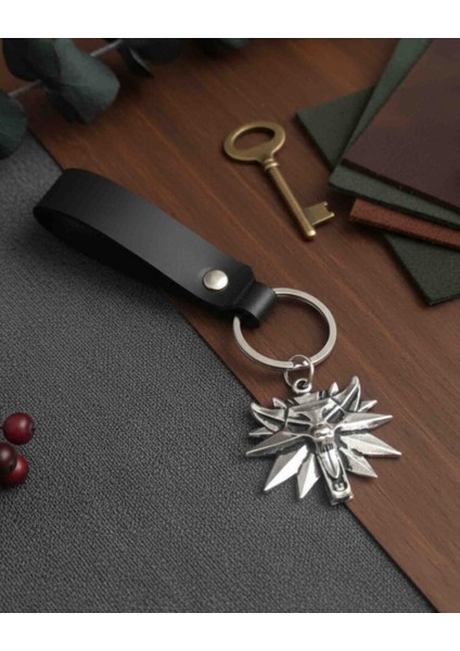 Deri Anahtarlık Kurt Tasarım Hakiki Deri Anahtarlık Hediye Anahtarlık