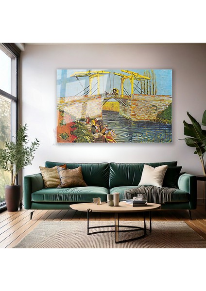 Cam Yatay Duvar Tablosu Cam Soyut Manzara2 Ev Ofis Salon Modern Duvar Tablosu modelleri