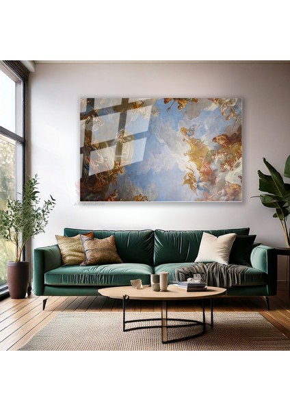 Cam Yatay Duvar Tablosu Cam Barok Sanat Eseri Ev Ofis Salon Modern Duvar Tablosu modelleri