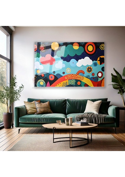 Cam Yatay Duvar Tablosu Cam Soyut Sanat2 Ev Ofis Salon Modern Duvar Tablosu modelleri