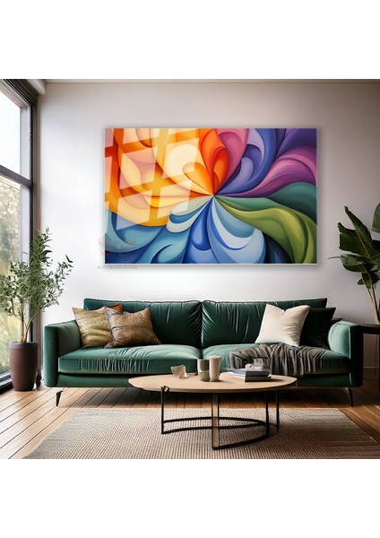 Cam Yatay Duvar Tablosu Cam Soyut Sanat4 Ev Ofis Salon Modern Duvar Tablosu modelleri