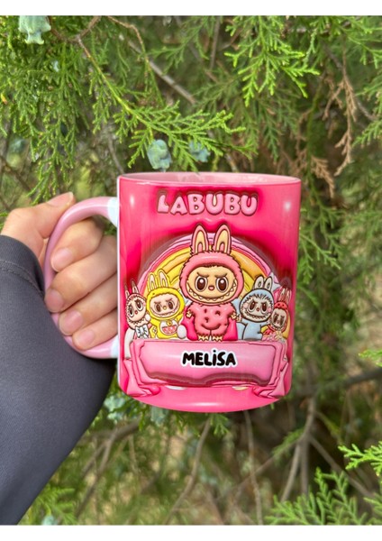 Labubu Kaliteli Porselen Isim Yazılabilir Premium Hediyelik Baskılı Kupa Bardak Doğum Günü Hediyesi