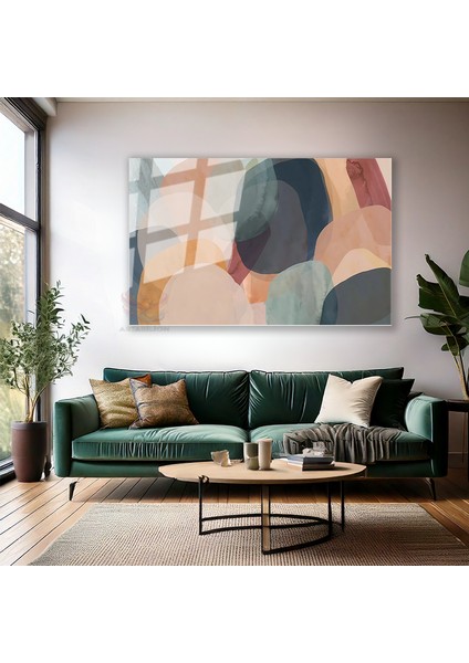 Cam Yatay Duvar Tablosu Cam Geometrik Sekiller8 Ev Ofis Salon Modern Duvar Tablosu modelleri